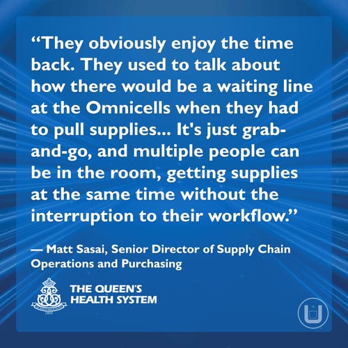 quote from Matt Sasai, The Queen's Health System