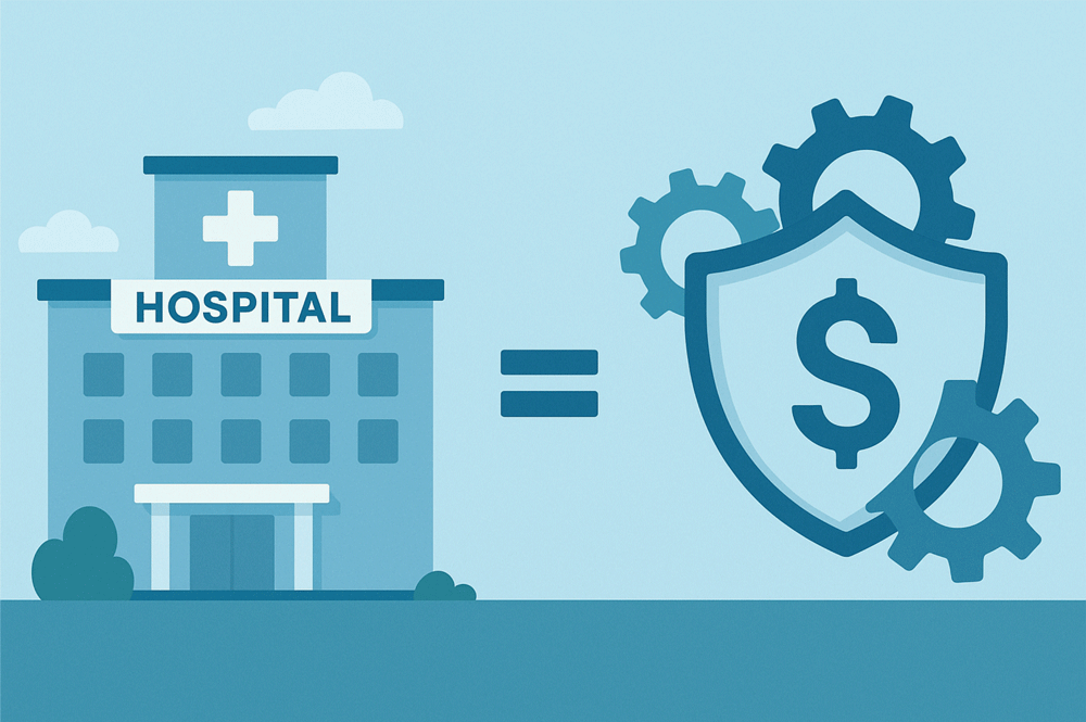 finacially resilient hospital illustration