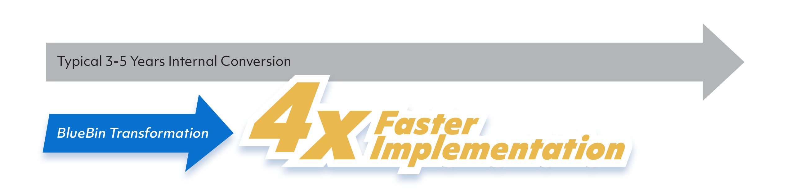 BlueBin transformation timeline