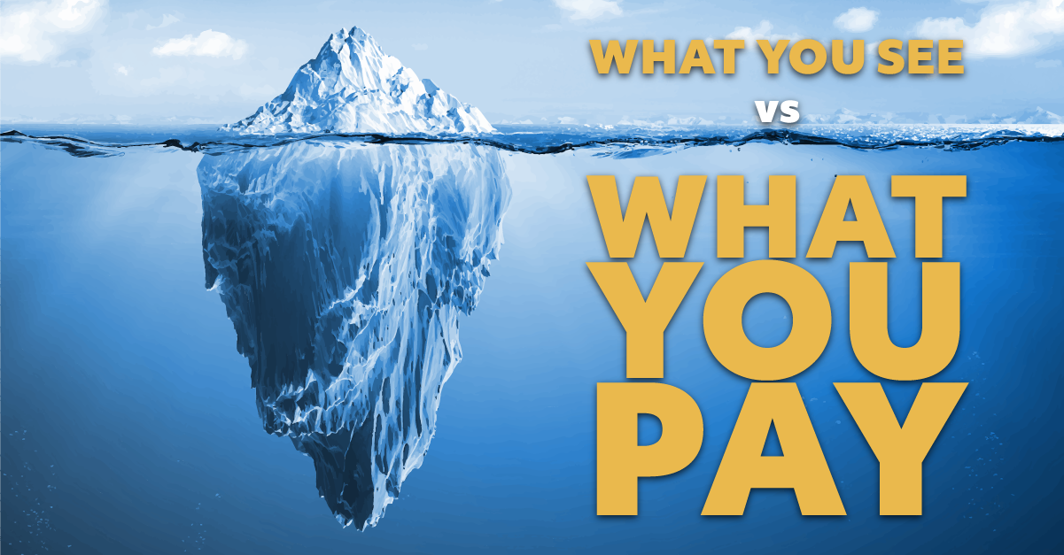 what you see vs what you pay