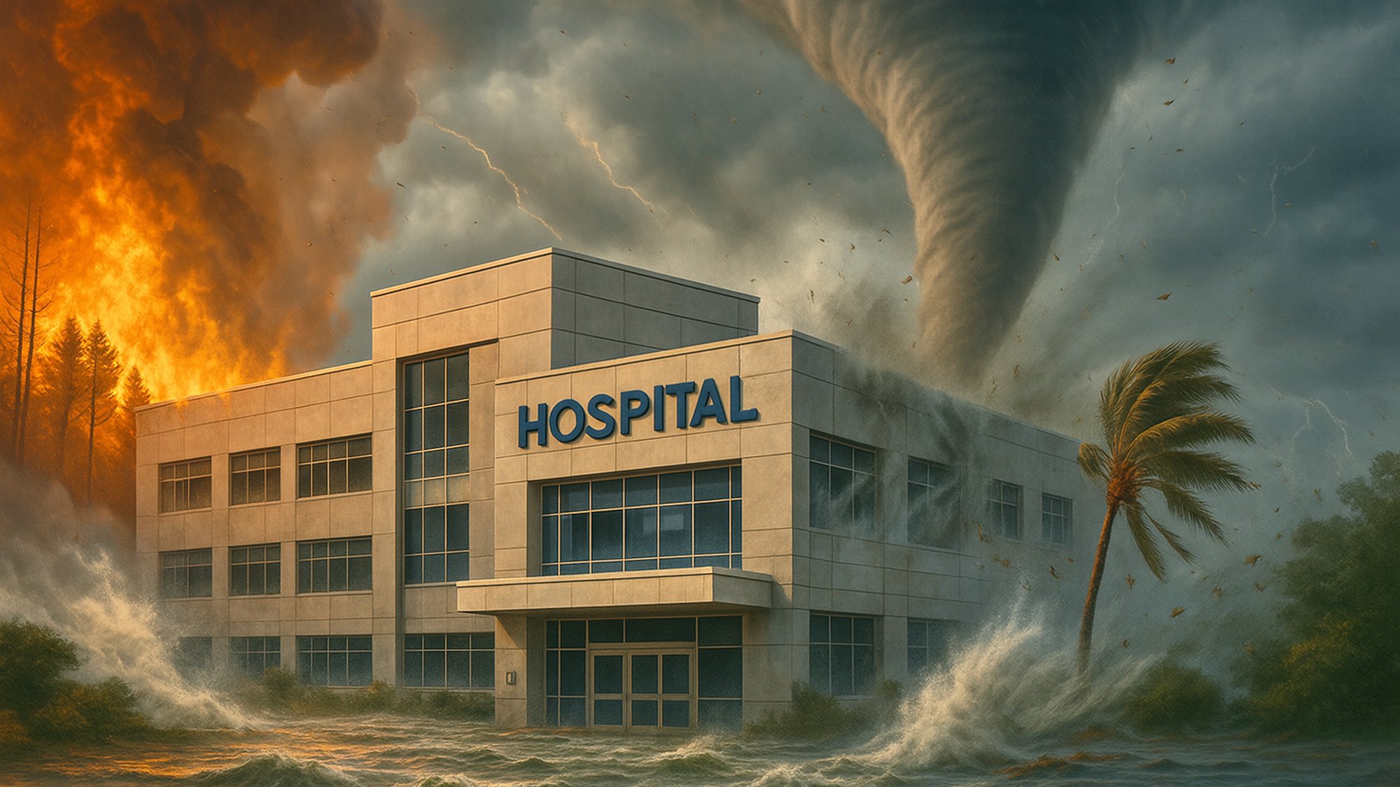 climate risks impacting a hospital
