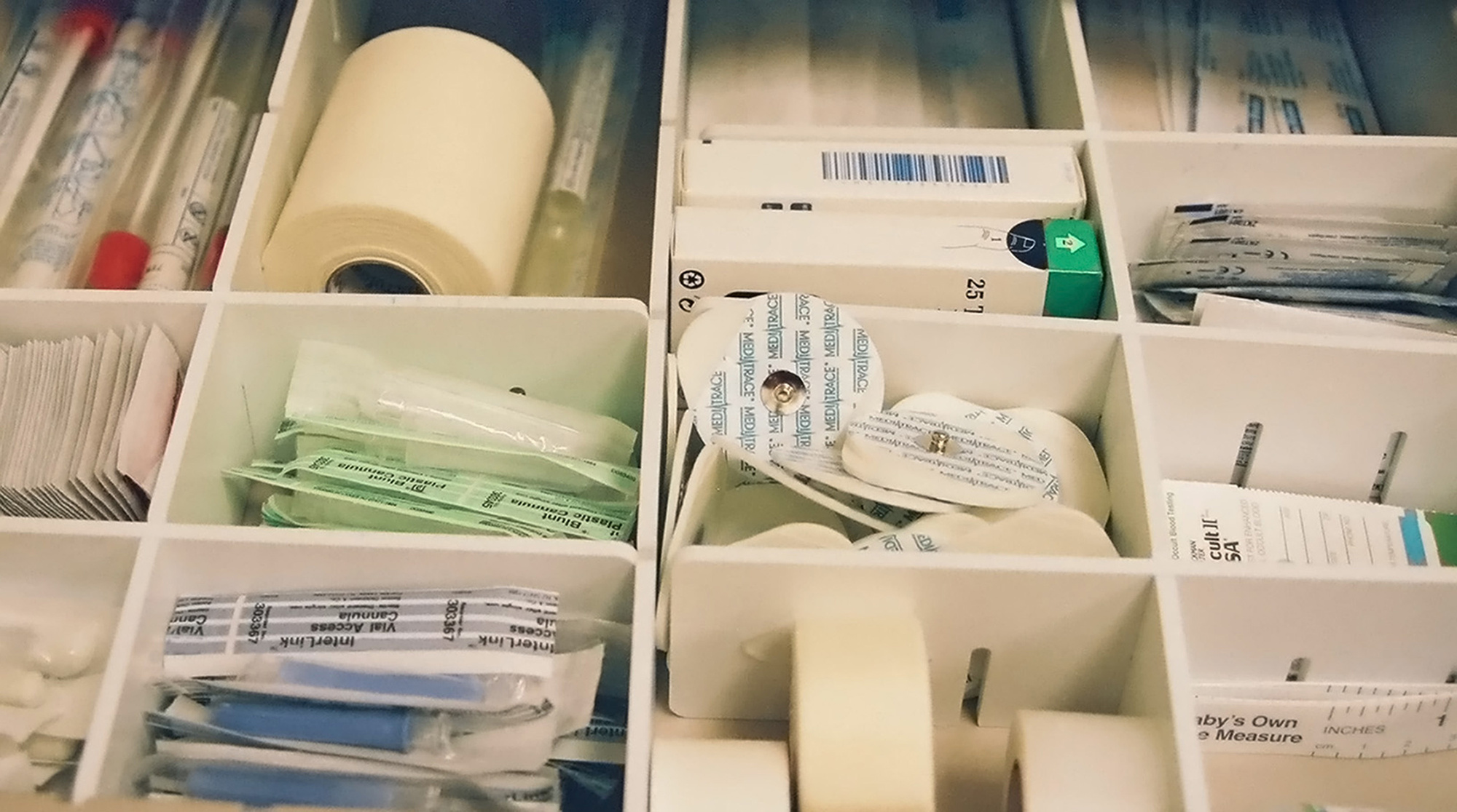 organized medical supplies