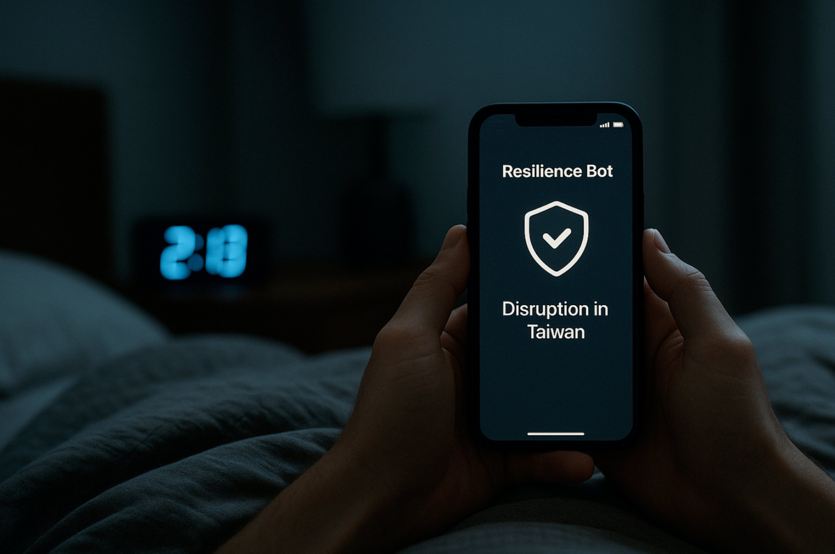 Risk bot notification on phone in early morning hours